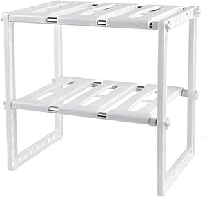 Expandable Under Sink Storage 2 Tiers